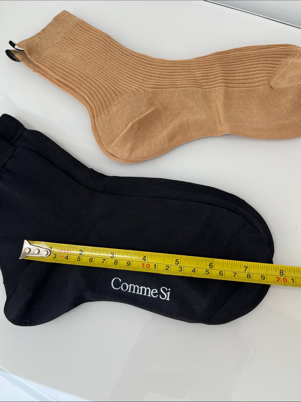 Comme Si Socks Pair Of 2 Neutrals Black Nwot — image 4 of 7